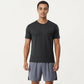 Men's Short Sleeve Crew Neck Performance Tee with Lightweight Stretch Knit Fabric