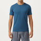 Men's Short Sleeve Crew Neck Performance Tee with Lightweight Stretch Knit Fabric