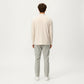 Men's Long Sleeve Half Zip Pullover Top with Lightweight Stretch Knit Fabric
