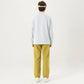 Men's Long Sleeve Half Zip Pullover Top with Textured Knit Fabric and Contrast Seam Detailing