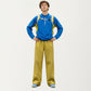Men's Long Sleeve Half Zip Pullover Top with Textured Knit Fabric and Contrast Panel Detailing