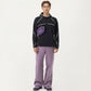 Men's Hooded Long Sleeve Pullover Top with Contrast Seam Detailing and Stretch Knit Construction