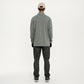 Men's Long Sleeve Half Zip Athletic Top with Stand Collar and Thumbhole Cuffs