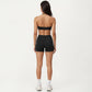 Halter Sports Bra with Open Back and Smooth Stretch Athletic Fit