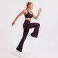 High Waist Scrunch Back Flare Leggings Stretch Yoga Pants