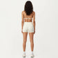 Halter Sports Bra with V Neckline and Smooth Stretch Fit