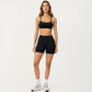 Strappy Sports Bra with Crisscross Back and Smooth Stretch Fit