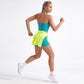 Halter Wrap Front Workout Tank V Neck Fitted Crop Top