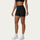 High Waist Biker Shorts with Smooth Stretch Knit Fabric