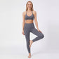 Padded Adjustable Strap Sports Bra Tank Top V Neck Workout Yoga Crop Top