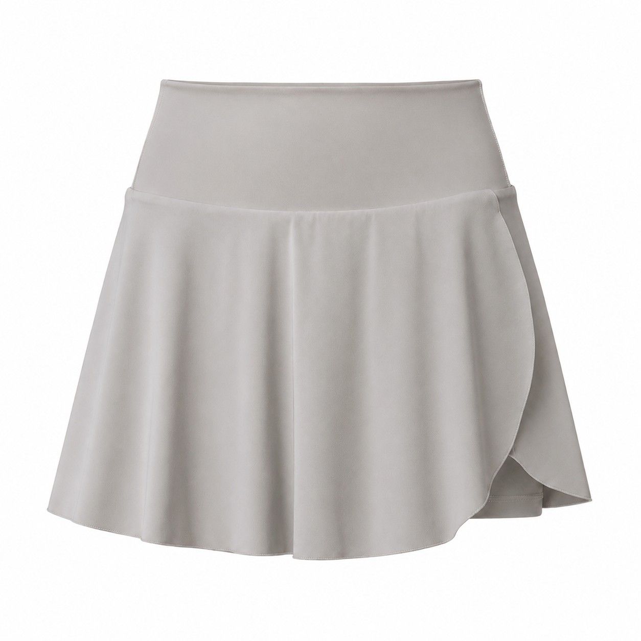 High Rise Flowy Athletic Skort with Side Pocket and Built-In Shorts