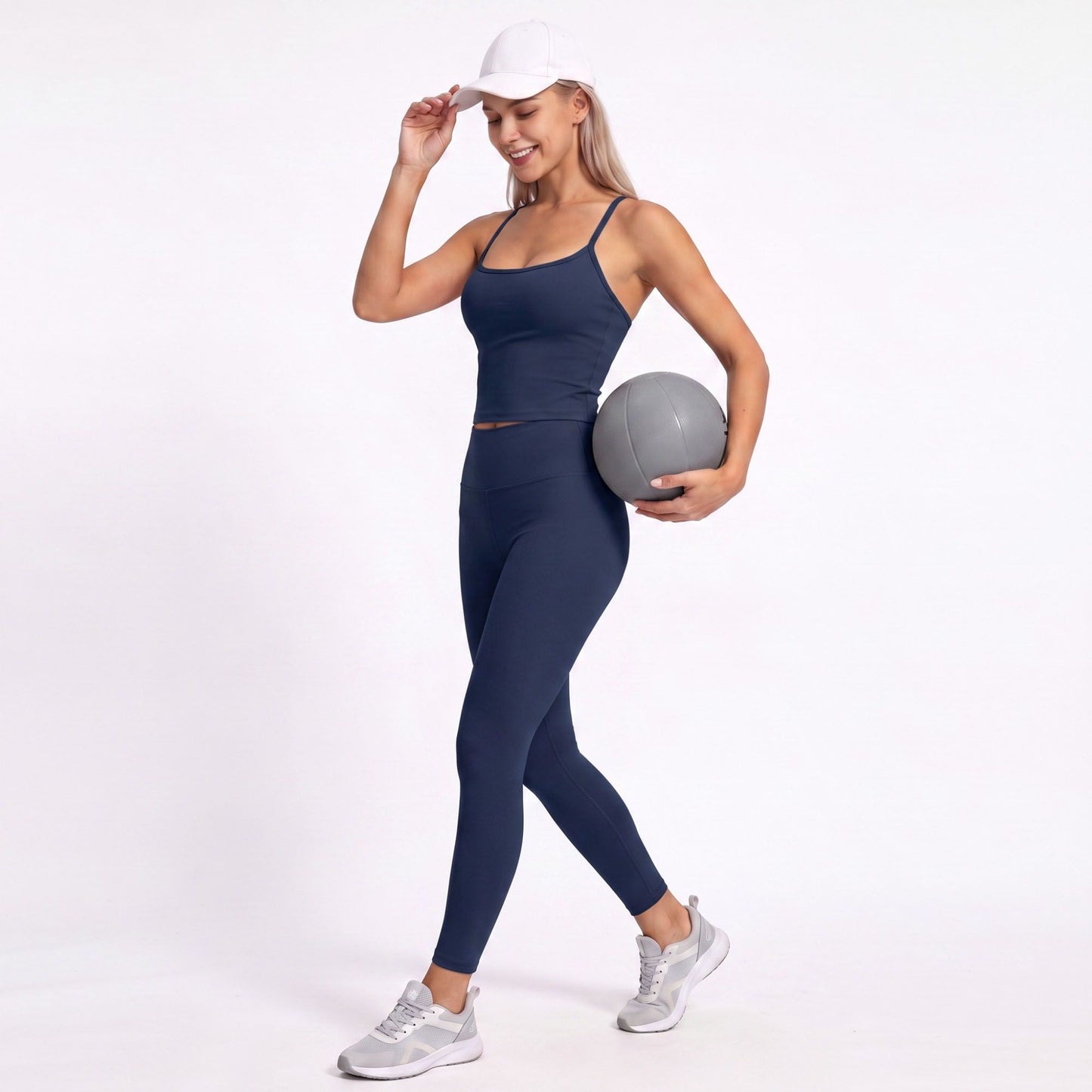 Racerback Workout Tank Top Scoop Neck Fitted Active Crop Top