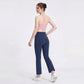 High Waist Flare Yoga Pants with Wide Waistband Smooth Stretch Pull On Workout Lounge Pants