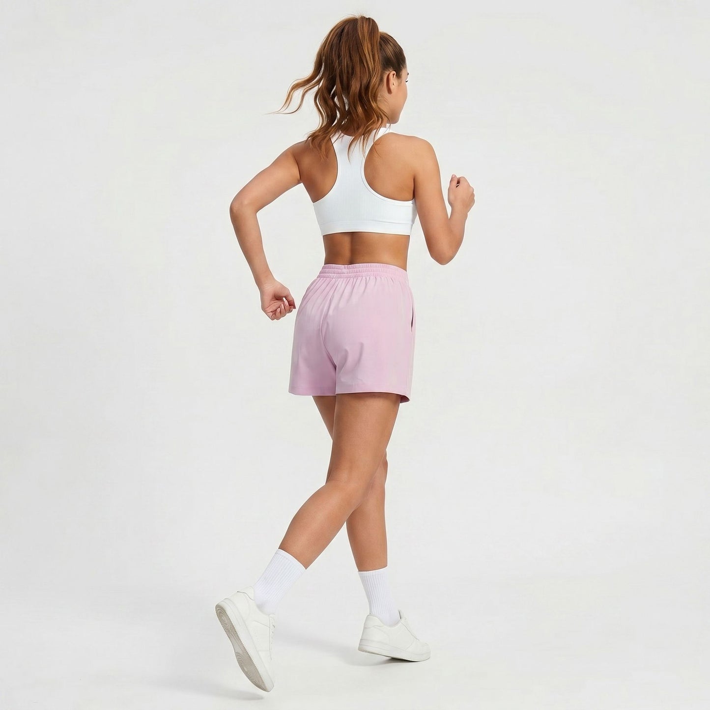 High Waisted Running Shorts with Pockets Lightweight Athletic Shorts