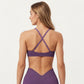 Strappy Sports Bra with Crisscross Back and Smooth Stretch Fit