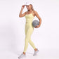 Racerback Workout Tank Top Scoop Neck Fitted Active Crop Top