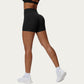 High Waist Biker Shorts with Smooth Stretch Knit Fabric