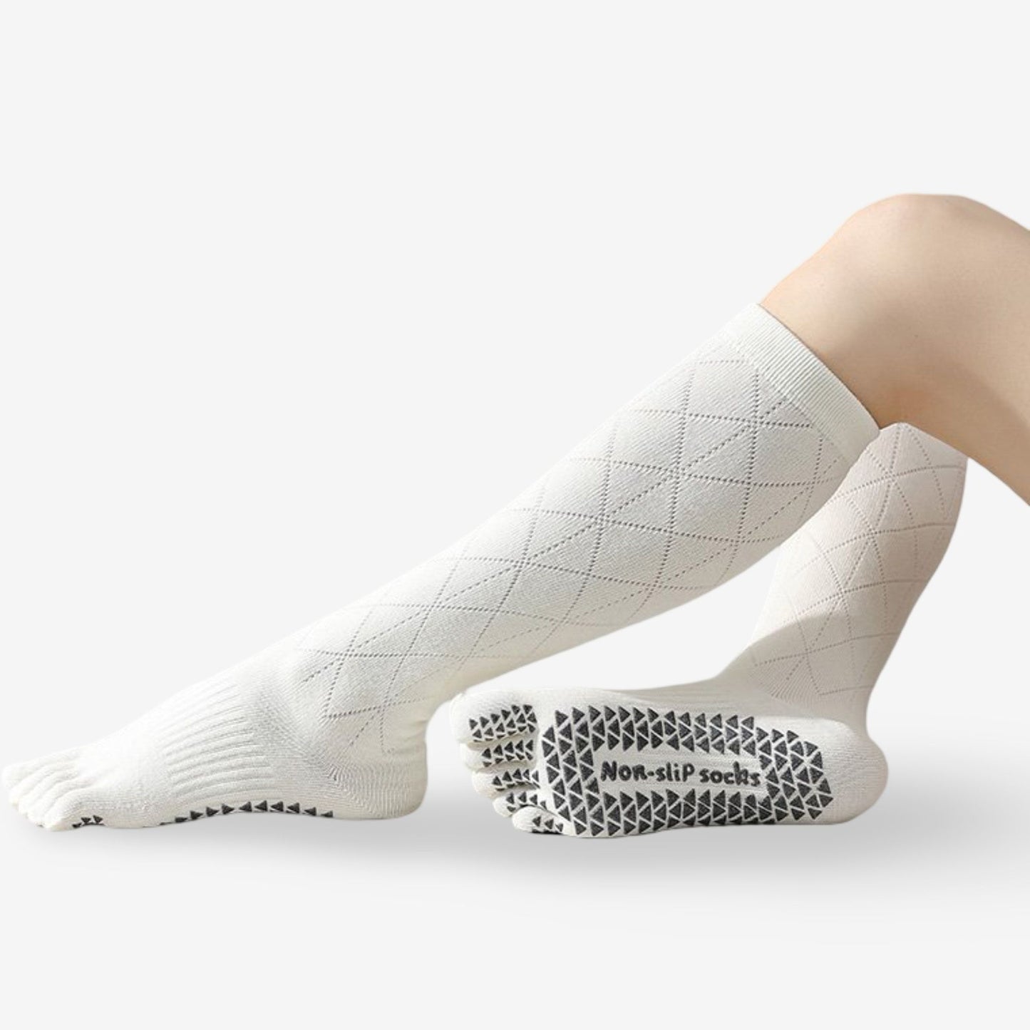 Grip Toe Socks for Yoga, Pilates, and Fitness 3 Pack