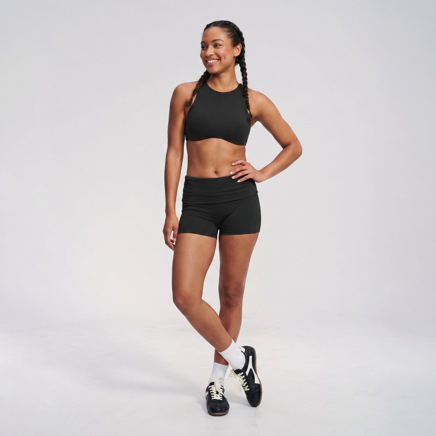 Padded High Neck Racerback Sports Bra Tank Top Workout Yoga Crop Top