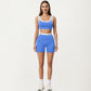 High Waist Biker Shorts with Smooth Stretch Fabric and Contrast Waistband