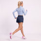 High Waist Running Shorts with Wide Waistband and Side Slits