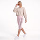 Foldover Waist Capri Leggings with Contrast Side Stripes