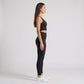 Padded Sleeveless Longline Sports Bra Tank Top Scoop Neck Workout Yoga Crop Top