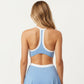 Athletic Dress with Racerback Top Built-In Shorts Contrast Trim Pleated Skirt