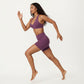 Racerback Sports Bra with Scoop Neck and Open Back Cutout Design