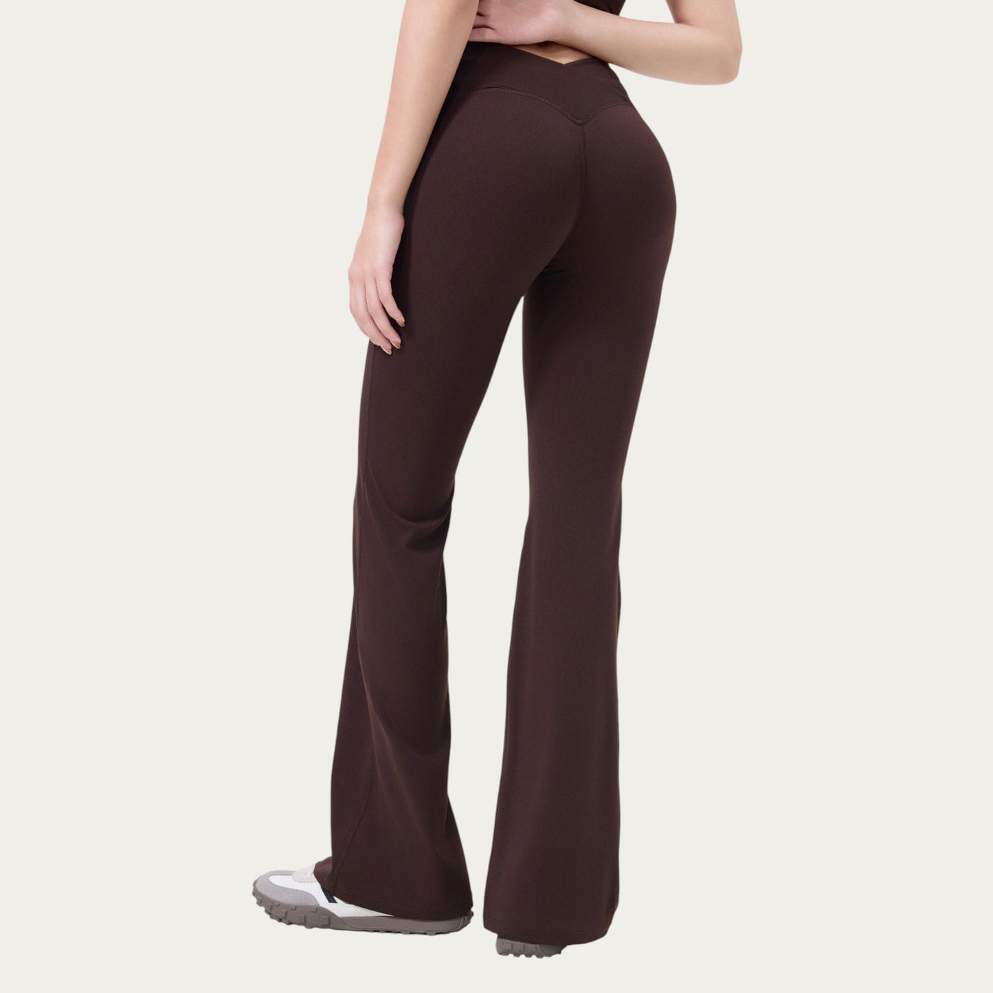 High Waist Flare Sweatpants with Seamless Stretch Fit