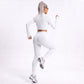 Cropped Full Zip Workout Jacket with Thumbholes