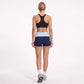 Foldover Waist Biker Shorts Stretch Workout Yoga Shorts