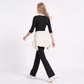 Scoop Neck 3/4 Sleeve Fitted Workout Top