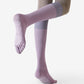 Compression Athletic Socks - Calf Length Toe Socks for Fitness & Yoga 3 Pack