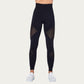 Seamless Patterned Leggings with Ribbed Details and Contouring Panels