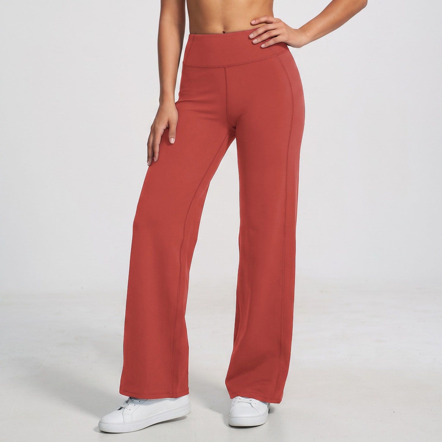 High Waist Wide Leg Yoga Pants Stretch Workout Pants