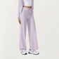 High Waist Wide Leg Sweatpants with Drawstring Waistband