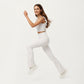 High Waist Flare Sweatpants with Slim Fit Stretch Fabric