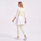Off Shoulder 3/4 Sleeve Crop Workout Top