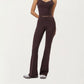 High Waist Flare Sweatpants with Seamless Stretch Fit