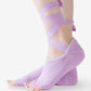 Tie-Strap Five-Toe Yoga Socks Non-Slip Pilates Socks 3 Pack