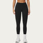 High Waist Leggings with Smooth Stretch Fabric and Curved Seam Detail