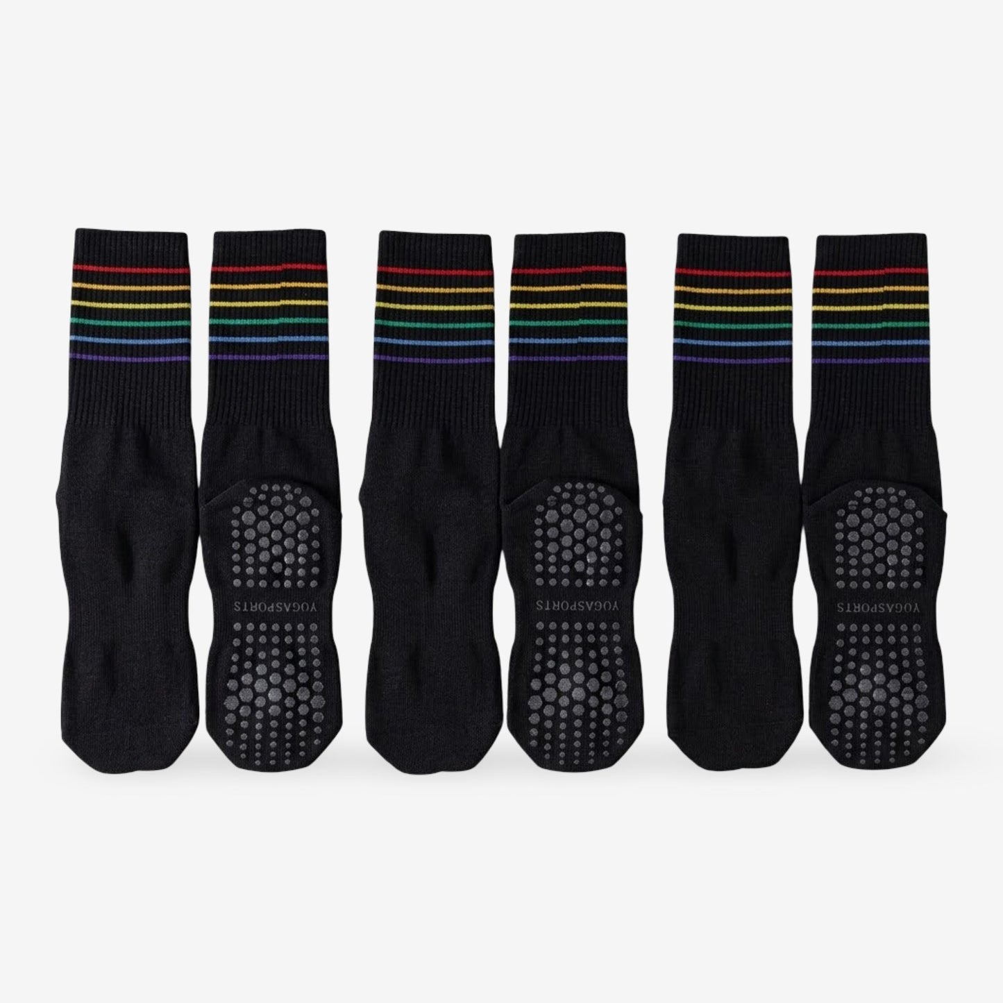 Anti-Slip Yoga Socks for Pilates and Exercise 3 Pack