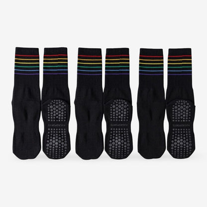 Anti-Slip Yoga Socks for Pilates and Exercise 3 Pack