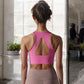 High Neck Sports Brawith Racerback Design and Seamless Fit