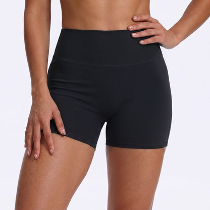 High Waist Scrunch Biker Shorts Stretch Workout Yoga Shorts