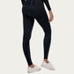 Seamless High Waist Ribbed Leggings with Sculpting Contour Panels and Compression Fit