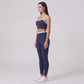 High Waist Contrast Waistband Full Length Active Leggings for Workouts and Everyday Wear
