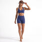 Seamless Halter Sports Bra with Ribbed Underband Open Back Workout Top for Athleisure