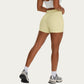 High Waist Biker Shorts with Side Pockets and Smooth Stretch Fit